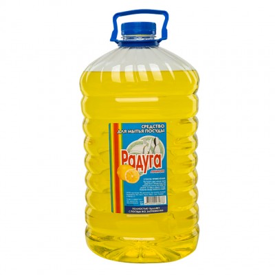 Средство для мытья посуды РАДУГА 5 л Лимон ПЭТ-5 (4)