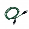 Кабель USB-micro 1.3м текстильный (10)