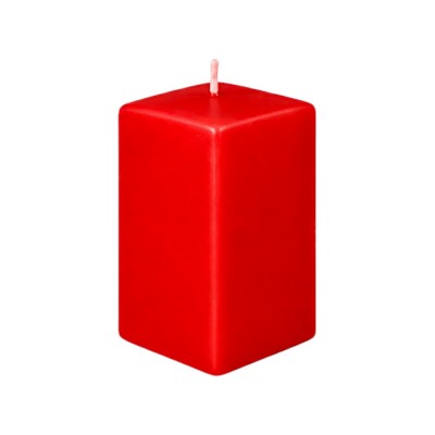 Свеча призма квадратная 60*60*100, ОС, пленка, красный