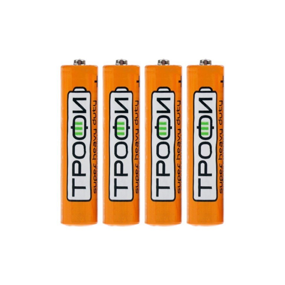 Батарейка «Трофи» Super Heavy Duty R03 AAA, 4 в п/э (60) 