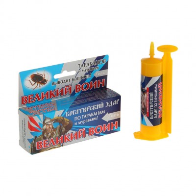 Гель от тараканов и муравьев Великий воин 45гр. С (60)