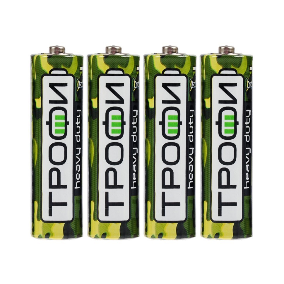 Батарейка «Трофи» Super Heavy R06 AA, 4 в п/э (60) 