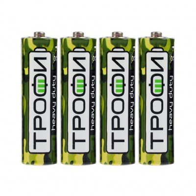Батарейка «Трофи» Super Heavy R06 AA, 4 в п/э (60) 