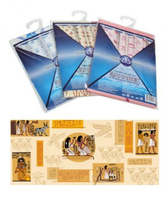 Штора для ванной полиэтиленовая 180*180см 45мкм GG ЕГИПЕТ (40/3)