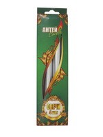 Свеча витая, золотая, 22x250 мм, 140 г, 2 шт (коробка)