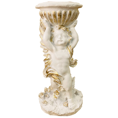 Фигура садовая Ангел с поилкой большой Н-55см.,L-24см.,В-27см ФП305