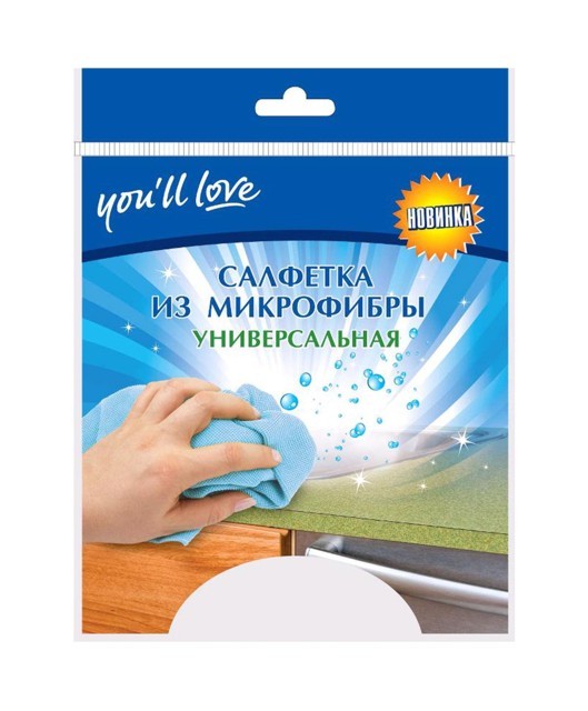 Салфетка Universal (микрофибра+губка) 17х19 см