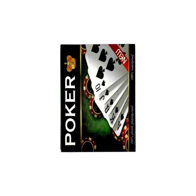 Карты игральные POKER пластик, чехол пластик (144/12)