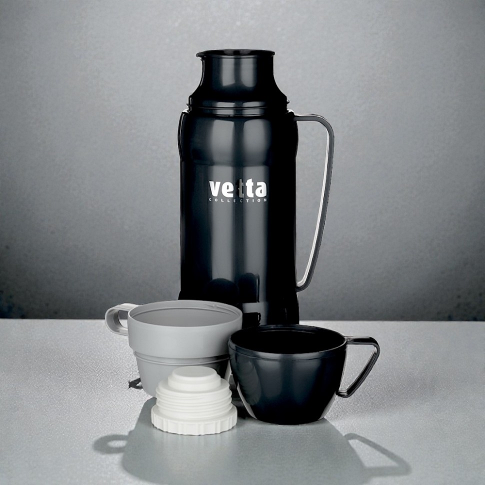 Термос стеклянная колба "Туристический" 1,00л (2 чашки)