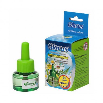 Жидкость от комаров 45 ночей без запаха Glorus (24)