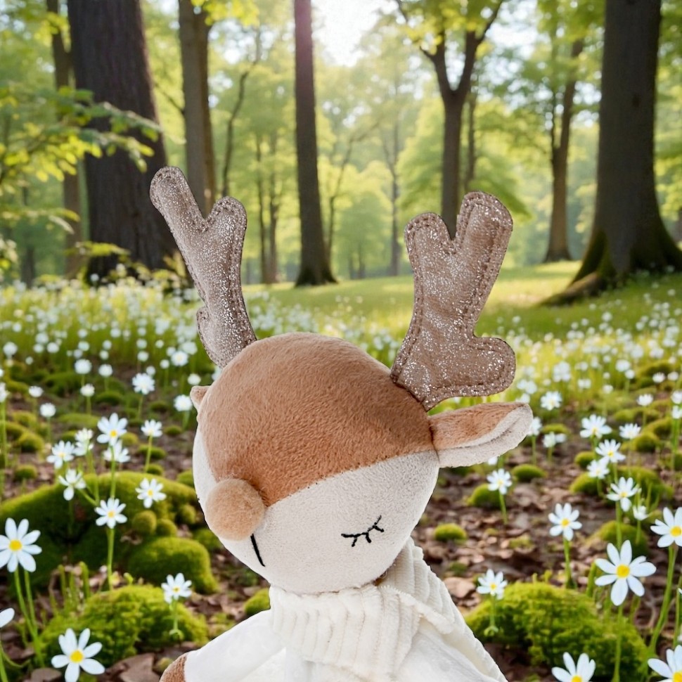 Фигура декоративная "Олененок" 43 см, полиэстер