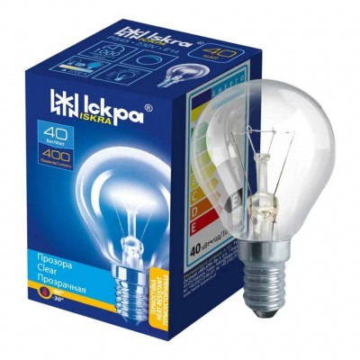 Лампа накаливания Iskra PS45 40W E14