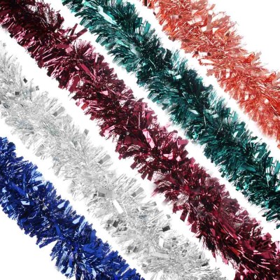 Мишура фольгированная 10*300см микс (100/10)