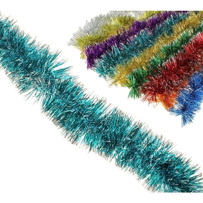 Мишура фольгированная 10*300см микс (100/10)