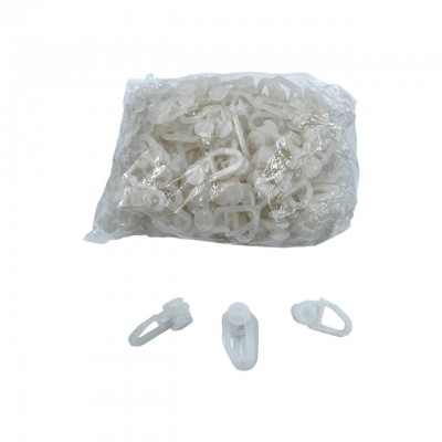 Крючки для штор потолочные пластик за 100 штук