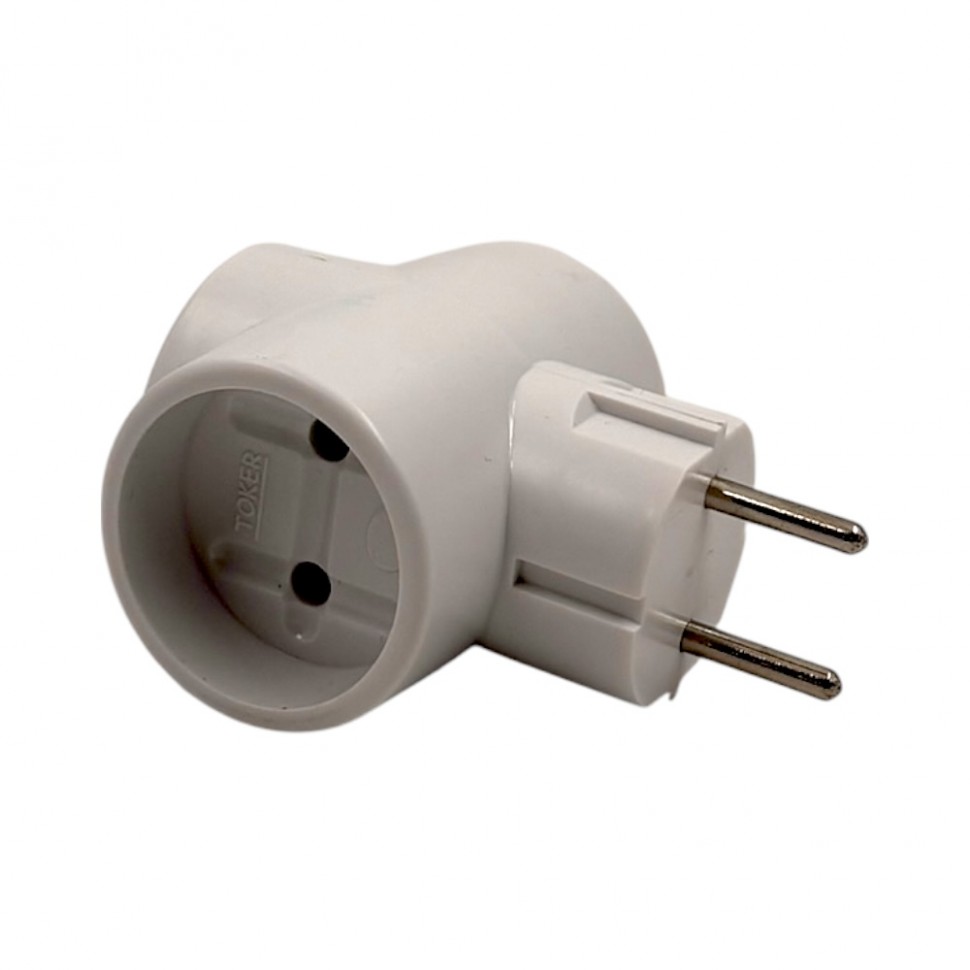 Тройник 6 А 3Т белый Токер (80)