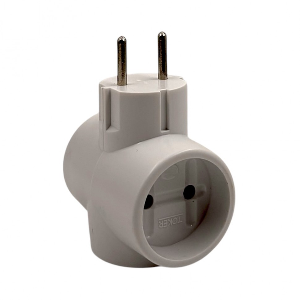 Тройник 6 А 3Т белый Токер (80)