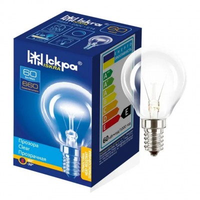 Лампа накаливания Iskra PS45 60W E14