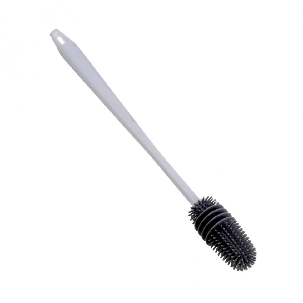 Ерш бутылочный, силиконовый, пластик, d3см, длина 32 см