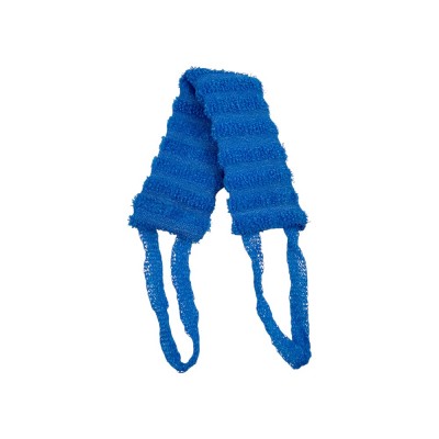 Мочалка вязаная 10*42 см массажная рифленая Зебрелла (100)