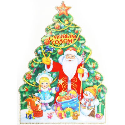 Панно Новогоднее 43см Mix