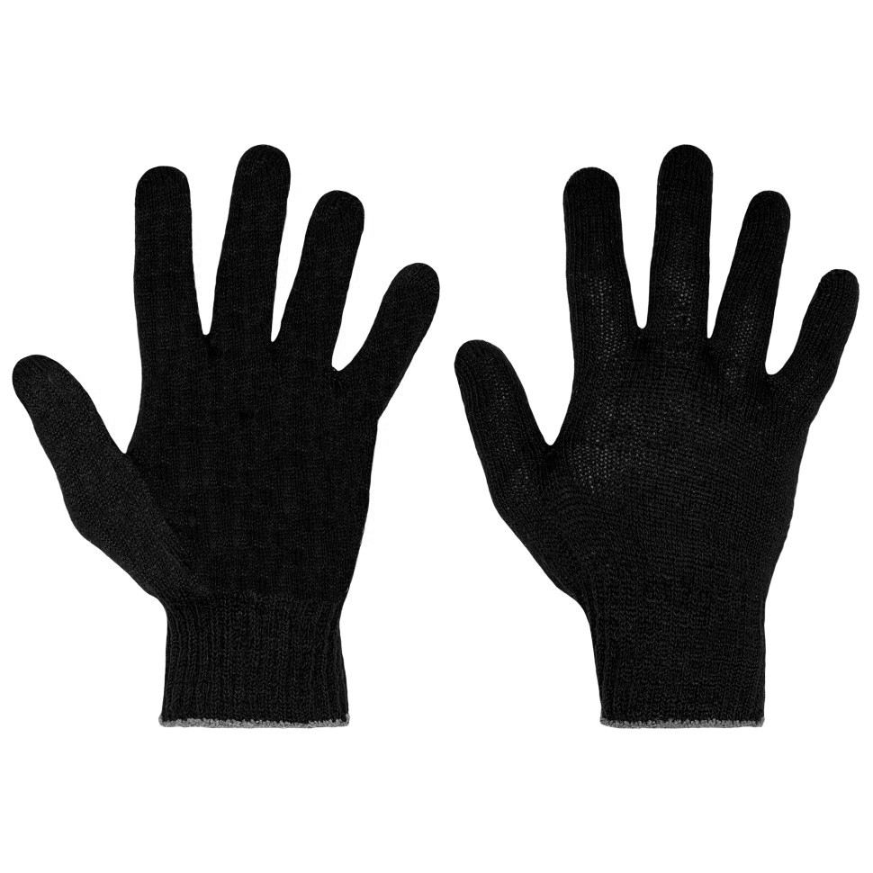 Перчатки 10 класс 4 нити ХБ черные (400/10)