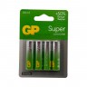 Батарейка GP Super LR06 AA, бл/4 