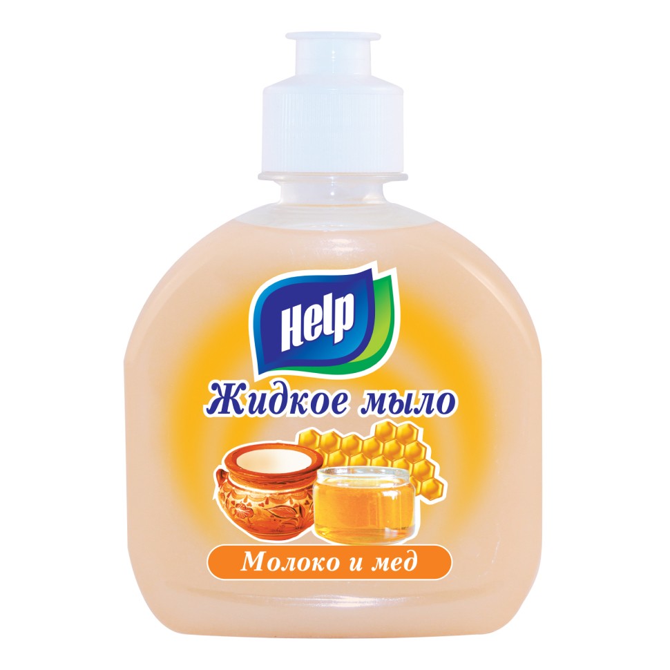 Крем-мыло Help Молоко и мёд, 300 мл