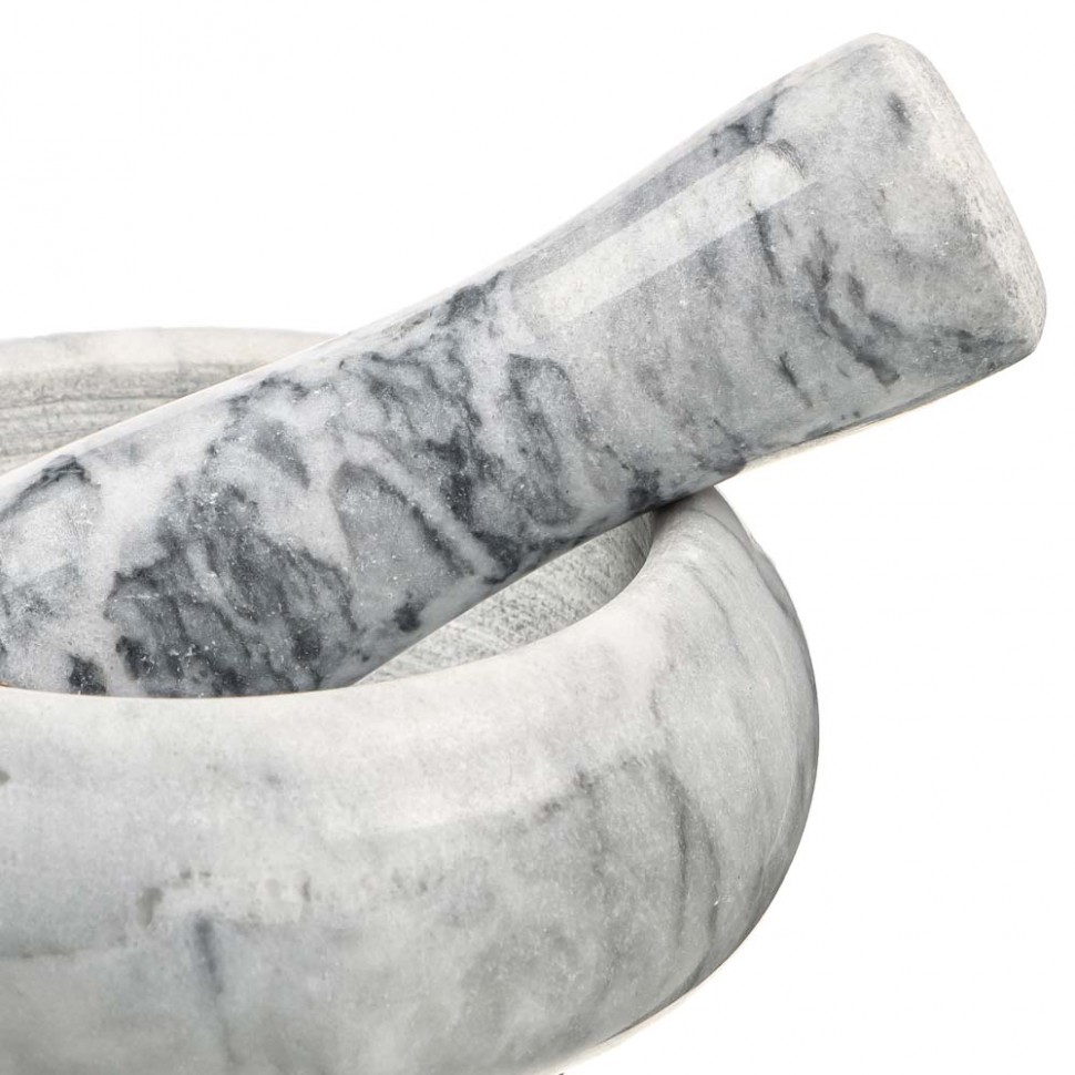 Ступка с пестиком, 9x4,5см, мрамор, 3 цвета