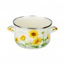 Кастрюля эмалированная Подсолнухи, 18см, 2,0л, индукция