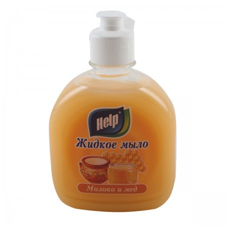 Крем-мыло Help с дозатором, Молоко и мёд, 300 мл