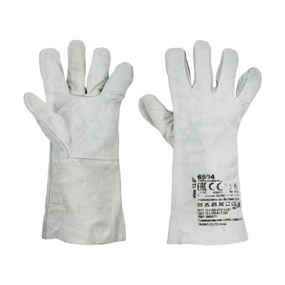 Краги спилковые, серые