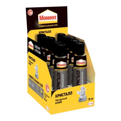 Клей Момент Кристалл, 30 мл, (10 в шоу-боксе)