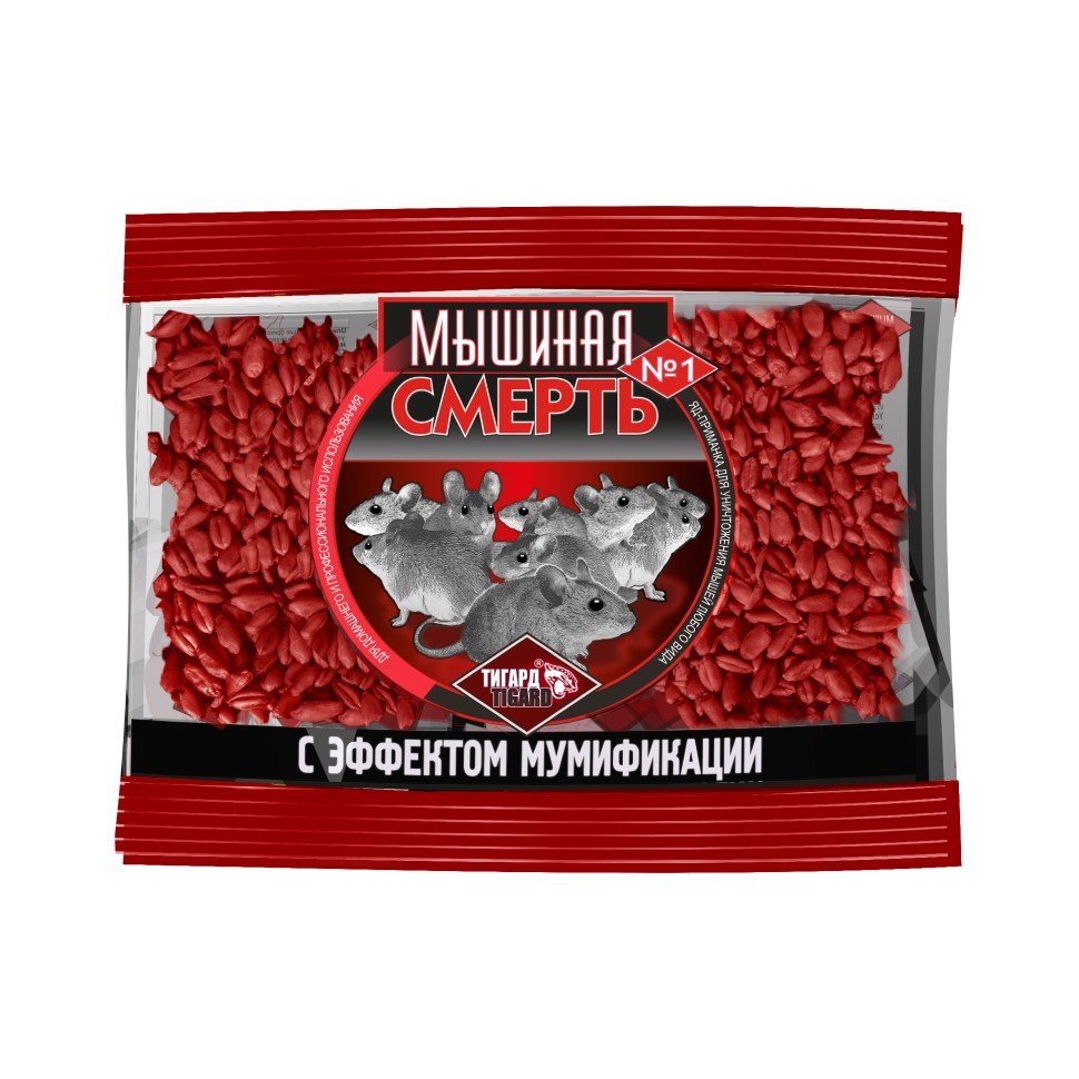 Приманка МЫШИНАЯ СМЕРТЬ зерно 100гр (100)