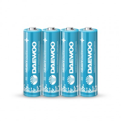 Батарейка Daewoo Heavy Duty AA (R6HD-4S), 4 в п/э