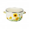 Кастрюля эмалированная Подсолнухи, 22см, 3,6л, индукция