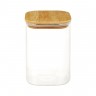 Банка для хранения ЭКО Вуд 1000мл, 14,5х10х10см, стекло, бамбук