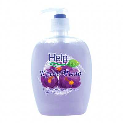 Крем-мыло Help с дозатором, Антибактериальное, 500 мл