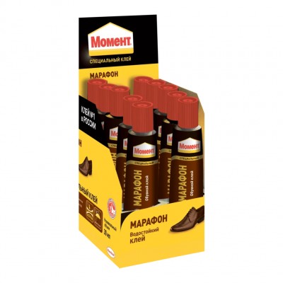 Клей Момент Марафон, 30 мл, (10 в шоу-боксе)