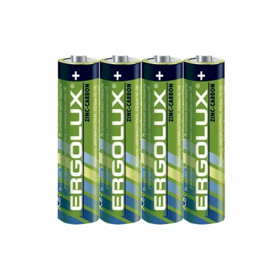 Батарейка Ergolux R03 AAA, 4 в п/э