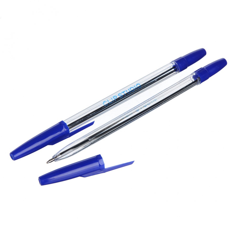 Ручка шариковая синяя 0,7 мм (50)