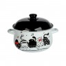 Кастрюля эмалированная Хвостатые друзья, 24см, 5,0л, индукция