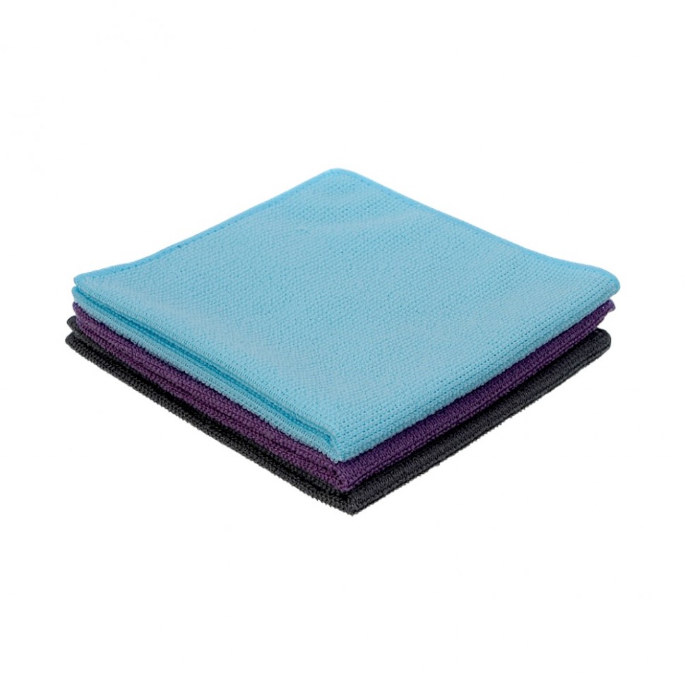 Салфетка универсальная, 30х30см, микрофибра 160г/м2, 3 цвета
