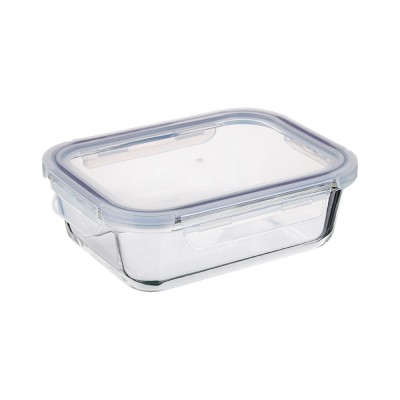 Контейнер для продуктов на защелках 1000мл, жаропрочное стекло (12)