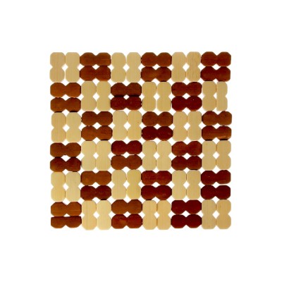 Подставка под горячее &quot;Клетка&quot;,  19x19,5см, бамбук 888-028