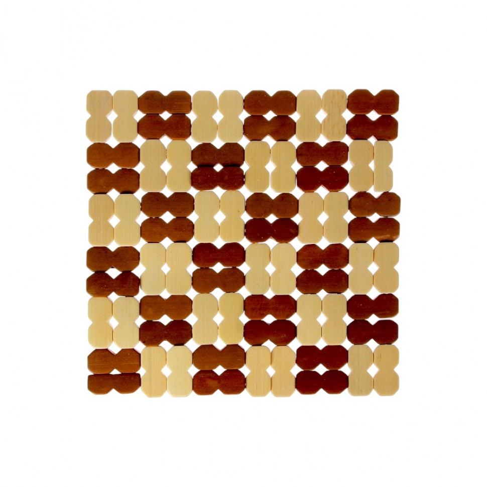 Подставка под горячее "Клетка",  19x19,5см, бамбук 888-028