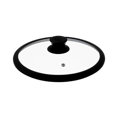 Крышка стекло/силикон с ручкой, 24см