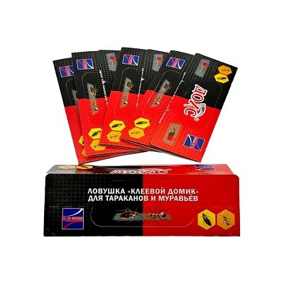 Клеелов-липкая пластина ДОХС для тараканов, муравьев и других насекомых (100/5)