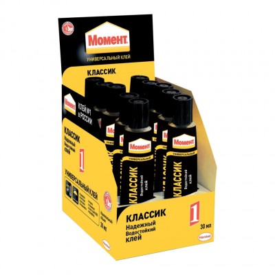 Клей Момент 1 Классик, 30 мл, (10 в шоу-боксе)