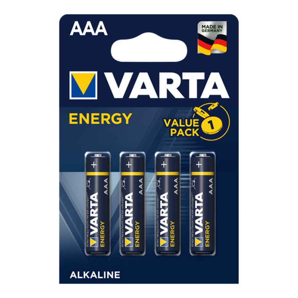 Батарейка Varta Energy LR03 AAA, 4 шт